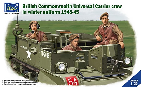 イギリス ユニバーサルキャリア 乗員 冬服 1943-45年 プラモデル (リッチモデル 1/35 AFVモデル No.RV35028) 商品画像