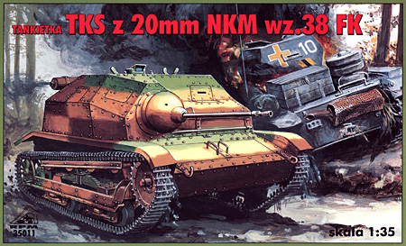 ポーランド タンケッテ TKS z.20mm NKM wz.38機関砲搭載型 プラモデル (RPM 1/35 ミリタリー No.35011) 商品画像