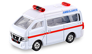 日産 NV350 キャラバン 救急車 ミニカー (タカラトミー トミカ No.018) 商品画像