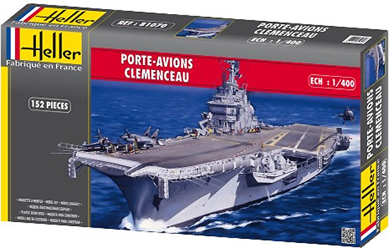 クレマンソー フランス航空母艦 プラモデル (エレール 1/400 艦船モデル No.81070) 商品画像