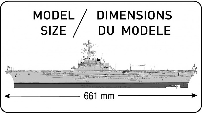 クレマンソー フランス航空母艦 プラモデル (エレール 1/400 艦船モデル No.81070) 商品画像_1
