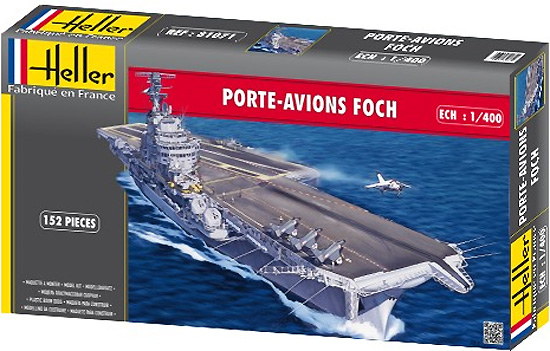 フォッシュ フランス航空母艦 プラモデル (エレール 1/400 艦船モデル No.81071) 商品画像