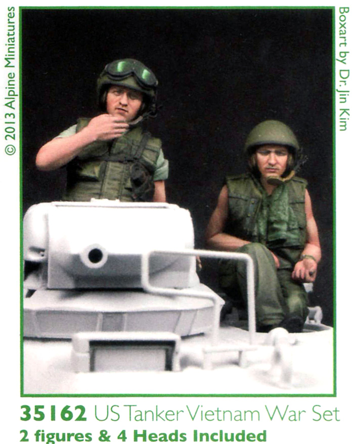 米戦車兵 ベトナム戦争 セット (2体セット) レジン (アルパイン 1/35 フィギュア No.AM35162) 商品画像_2
