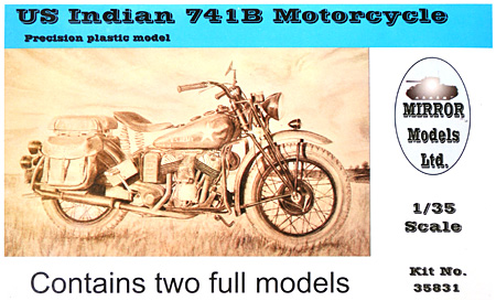 WW2 米軍用バイク インディアン 741B プラモデル (Mirror Models 1/35 AFVモデル No.35831) 商品画像