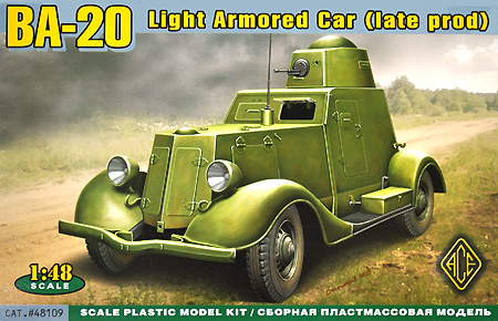 ロシア BA-20 軽装甲車 プラモデル (エース 1/48 ミリタリー No.48109) 商品画像