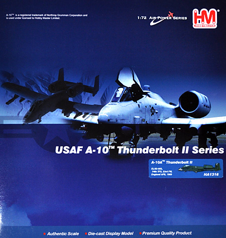 A-10A サンダーボルト 2 74th TFS, 23rd FW 完成品 (ホビーマスター 1/72 エアパワー シリーズ （ジェット） No.HA1316) 商品画像
