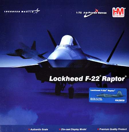 F-22A ラプター 第411飛行試験飛行隊 完成品 (ホビーマスター 1/72 エアパワー シリーズ （ジェット） No.HA2809) 商品画像