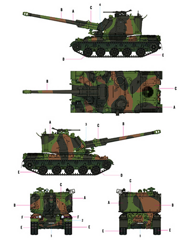 フランス AU-F1 155mm自走榴弾砲 プラモデル (ホビーボス 1/35 ファイティングビークル シリーズ No.83834) 商品画像_1