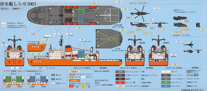 砕氷艦 しらせ 5003 第51次- (2009年-) プラモデル (シールズモデル 1/700 プラスチックモデルシリーズ No.SMP013) 商品画像_1