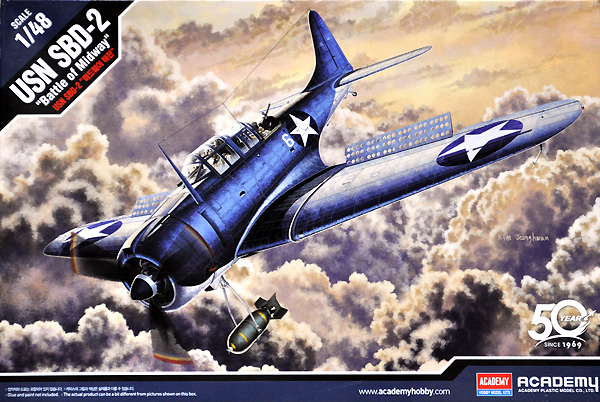 USN SBD-2 ドーントレス ミッドウェー プラモデル (アカデミー 1/48 Aircrafts No.12335) 商品画像