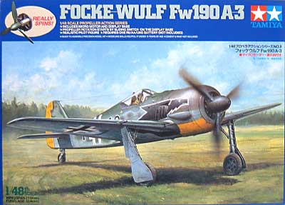 フォッケウルフ Fw190A-3 プラモデル (タミヤ 1/48 プロペラアクションシリーズ No.008) 商品画像