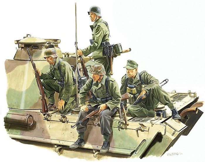 ドイツ 戦車搭乗兵 (ロレーヌ 1944） プラモデル (ドラゴン 1/35 '39-45' Series No.6156) 商品画像_3