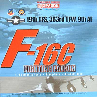 F-16C ファイティングファルコン　19TFS、363RD　TFW、9ｔｈ AF 完成品 (ドラゴン 1/72 ウォーバーズシリーズ （ジェット） No.50006) 商品画像