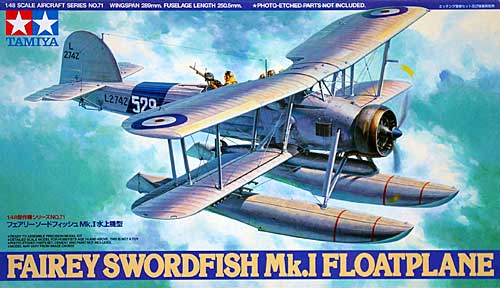 フェアリー ソードフィッシュ Mk.1 水上機型 プラモデル (タミヤ 1/48 傑作機シリーズ No.071) 商品画像