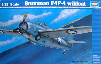 グラマン F4F-4 ワイルドキャット プラモデル (トランペッター 1/32 エアクラフトシリーズ No.02223) 商品画像