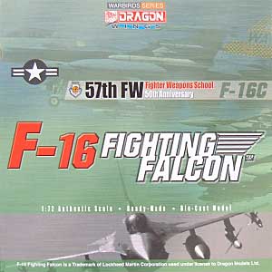 F-16C ファイティングファルコン ウェポンズスクール50周年記念 完成品 (ドラゴン 1/72 ウォーバーズシリーズ （ジェット） No.50012) 商品画像