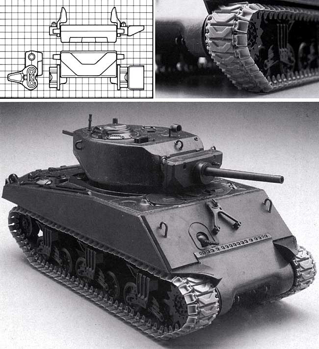 M4シャーマン戦車用履帯 T48型 (可動式） プラモデル (モデルカステン 連結可動履帯 SKシリーズ No.SK-048) 商品画像_1