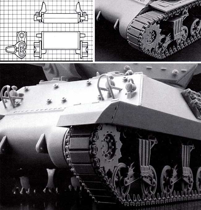 M4シャーマン戦車用履帯 T51型 (可動式） プラモデル (モデルカステン 連結可動履帯 SKシリーズ No.SK-055) 商品画像_1