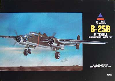 B-25B ミッチェル ドゥリットル プラモデル (アキュレイト ミニチュア 1/48 Aircraft No.3430) 商品画像