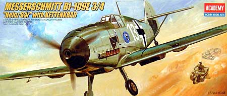 メッサーシュミット Bf-109E 3/4 ハインツ・ベール搭乗機 w/ケッテンクラート プラモデル (アカデミー 1/72 Scale Aircrafts No.2214) 商品画像