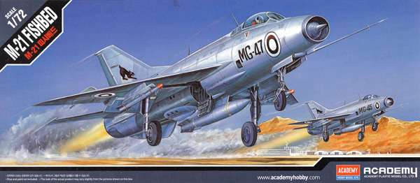 Mig-21 フィッシュベット プラモデル (アカデミー 1/72 Aircrafts No.12442) 商品画像