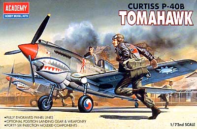 P-40B トマホーク プラモデル (アカデミー 1/72 Scale Aircrafts No.1655) 商品画像