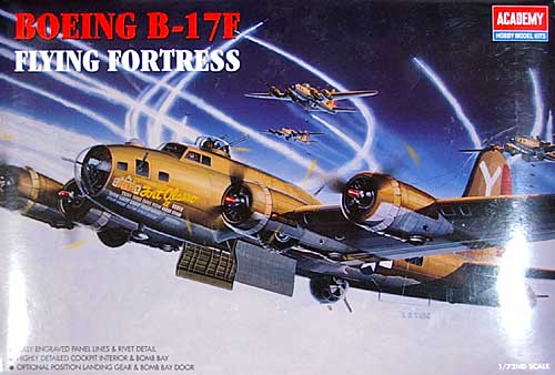 B-17F フライングフォートレス プラモデル (アカデミー 1/72 Scale Aircrafts No.2142) 商品画像