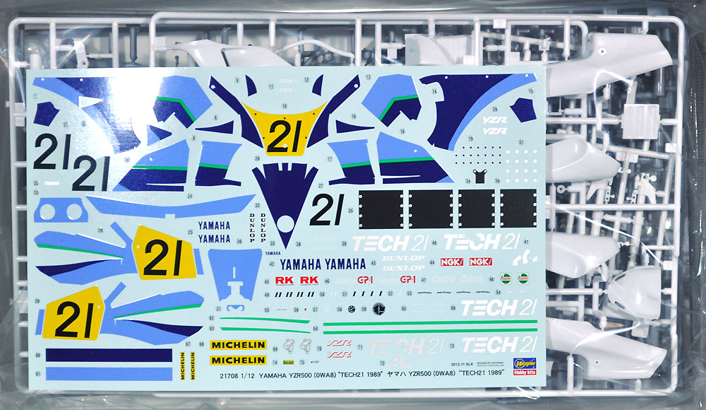 ヤマハ YZR500 (OWA8) TECH 21 1989 プラモデル (ハセガワ 1/12 バイク 限定生産 No.21708) 商品画像_1