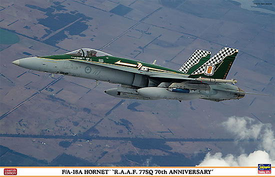 F/A-18A ホーネット R.A.A.F. 77SQ 70周年記念塗装 プラモデル (ハセガワ 1/48 飛行機 限定生産 No.07361) 商品画像