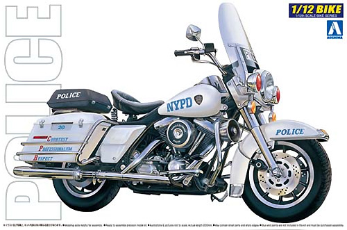 ニューヨーク市警察 ポリスバイク プラモデル (アオシマ 1/12 ネイキッドバイク No.078) 商品画像