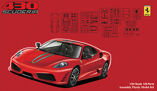 フェラーリ F430 スクーデリア デラックス エッチングパーツ付き プラモデル (フジミ 1/24 リアルスポーツカー シリーズ （SPOT） No.RS-SPOT004) 商品画像