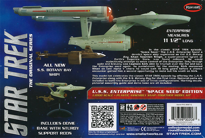 U.S.S エンタープライズ NCC-1701 宇宙の帝王Ver. プラモデル (ポーラライツ スタートレック (STAR TREK) No.POL908/12) 商品画像_1