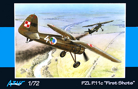 PZL P.11C First Shots プラモデル (アズール 1/72 航空機モデル No.A112) 商品画像