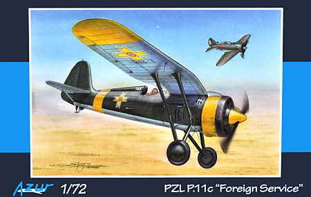 PZL P.11C Foreign Service プラモデル (アズール 1/72 航空機モデル No.A115) 商品画像