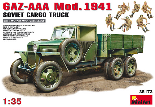 GAZ-AAA Mod.1941 ソビエトカーゴ トラック プラモデル (ミニアート 1/35 WW2 ミリタリーミニチュア No.35173) 商品画像