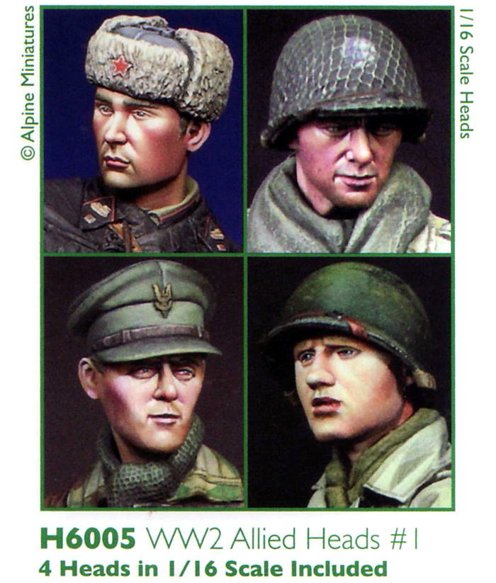 WW2 連合軍ヘッドセット #1 レジン (アルパイン 1/16 アクセサリー No.AMH6005) 商品画像_2