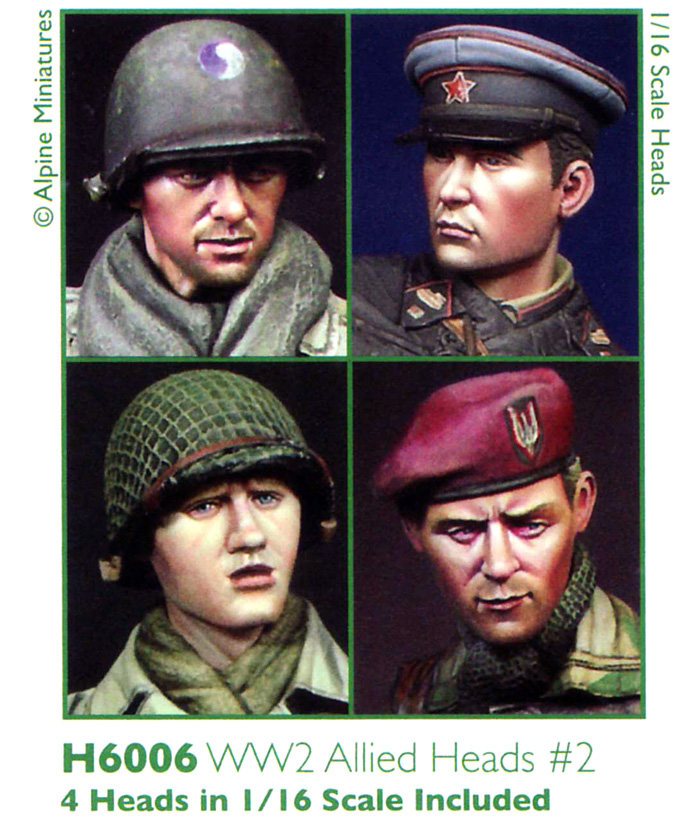 WW2 連合軍ヘッドセット #2 レジン (アルパイン 1/16 アクセサリー No.AMH6006) 商品画像_2