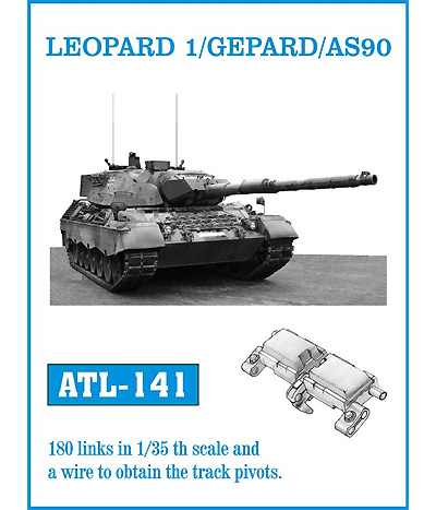 レオパルト 1/ゲパルト/AS90用 履帯 メタル (フリウルモデル 1/35 金属製可動履帯シリーズ No.ATL141) 商品画像