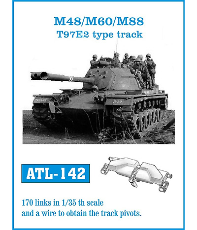 M48/M60/M88 T97E2型履帯 メタル (フリウルモデル 1/35 金属製可動履帯シリーズ No.ATL142) 商品画像