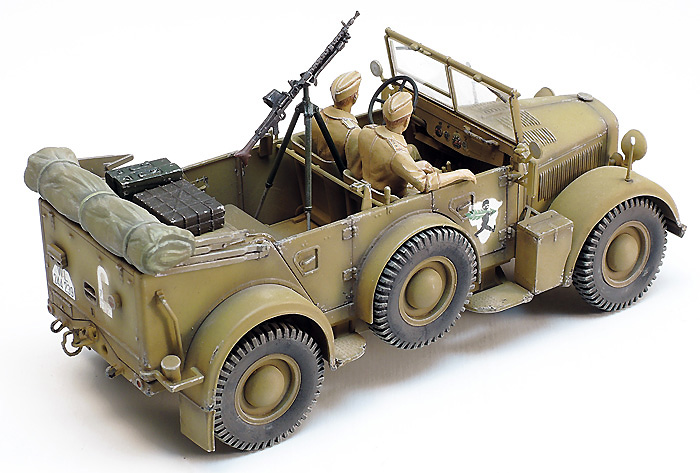 ドイツ 中型軍用車 ホルヒ Kfz.15 北アフリカ戦線 プラモデル (タミヤ タミヤ イタレリ シリーズ No.37015) 商品画像_3