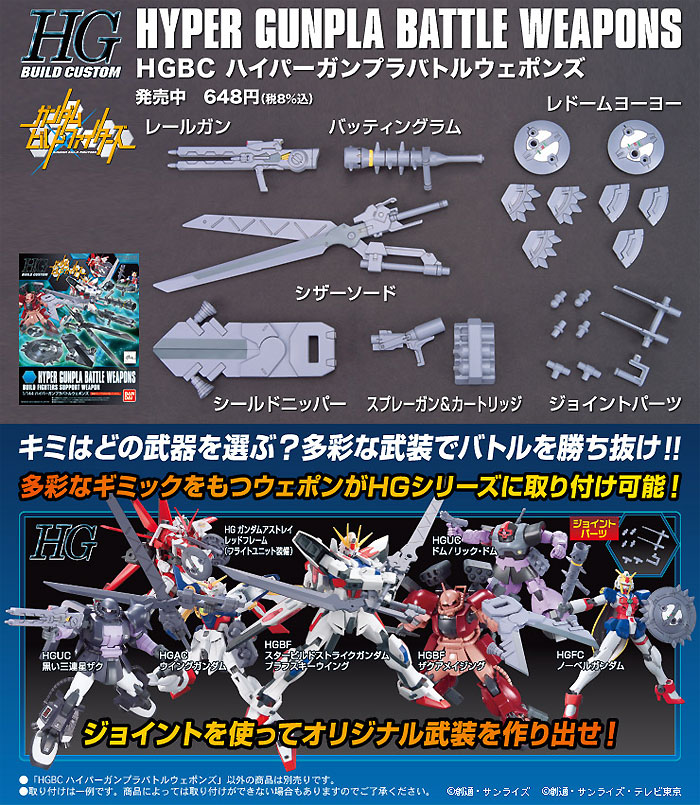 ハイパーガンプラバトルウェポンズ プラモデル (バンダイ HGBC ビルドカスタム No.006) 商品画像_3