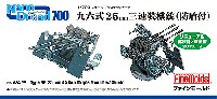 ファインモールド 1/700 ナノ・ドレッド シリーズ 九六式 25mm 三連装機銃 (防盾付)