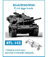 フリウルモデル 1/35 金属製可動履帯シリーズ M48/M60/M88 T142型 履帯