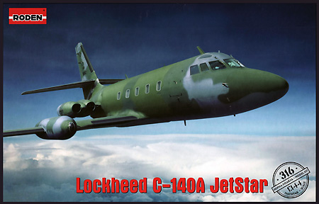 ロッキード C-140A ジェットスター (アメリカ空軍 電波観測機) プラモデル (ローデン 1/144 エアクラフト No.316) 商品画像