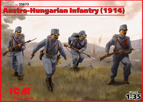 オーストリア-ハンガリー帝国 歩兵 (1914年) プラモデル (ICM 1/35 ミリタリービークル・フィギュア No.35673) 商品画像