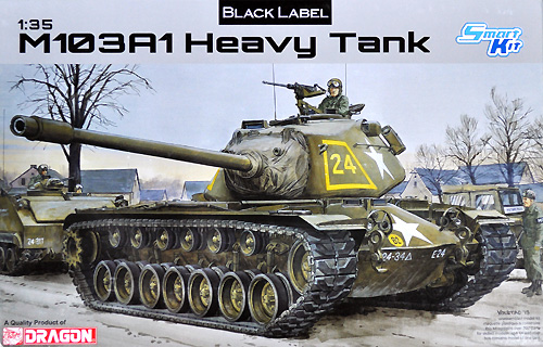 アメリカ M103A1 重戦車 プラモデル (ドラゴン 1/35 BLACK LABEL No.3548) 商品画像