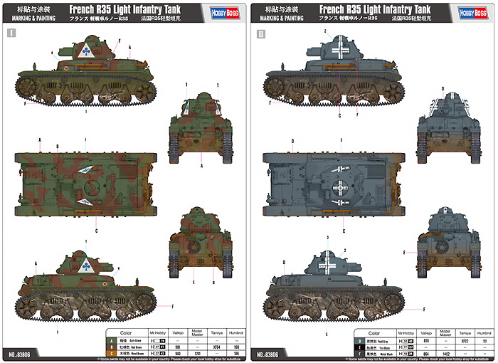 フランス軽戦車 ルノー R35 プラモデル (ホビーボス 1/35 ファイティングビークル シリーズ No.83806) 商品画像_2