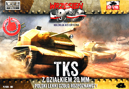 ポーランド TKS 小型戦車 20mm砲搭載型 プラモデル (FTF 1/72 AFV No.PL1939-001) 商品画像