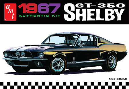 1967 シェルビー GT350 (成形色：白) プラモデル (amt 1/25 カーモデル No.AMT800/12) 商品画像
