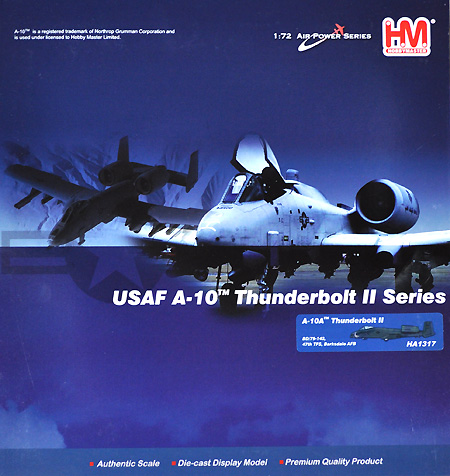A-10A サンダーボルト 2 バークスデール空軍基地 完成品 (ホビーマスター 1/72 エアパワー シリーズ （ジェット） No.HA1317) 商品画像